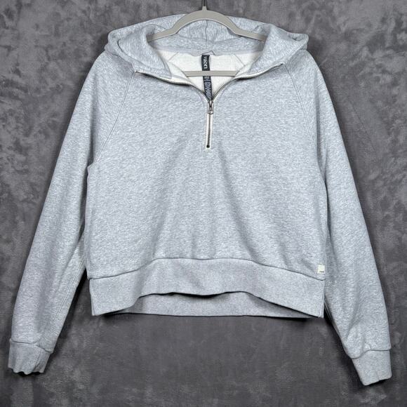 Vuori Women’s Restore Half Zip Hoodie Light Heather Gray Size M - Picture 1 of 6